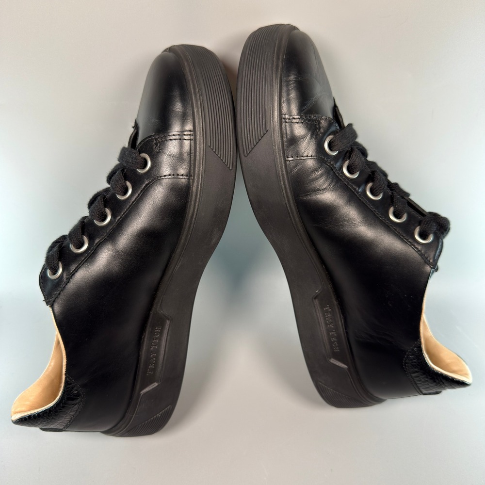 Ecco Street Tray Womens US 9 - 9.5 9 1/2 EU 40 Dress Sneaker Black Leather Lace - Picture 9 of 16
